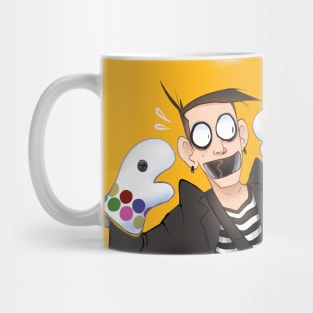 Tape Face Mime Puppets Mug